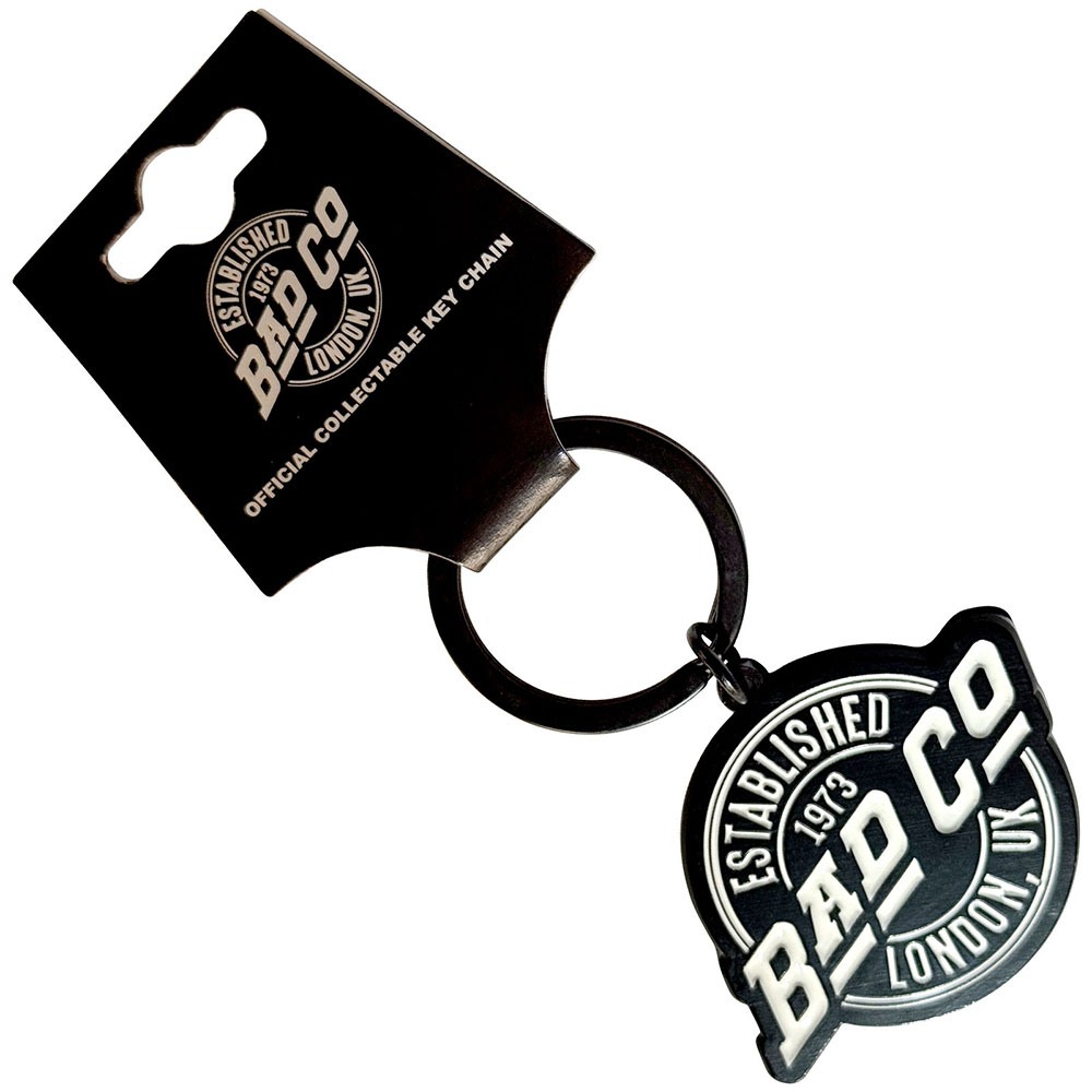 Bad Company - Est. 1973 Circle Logo Keychain - Black